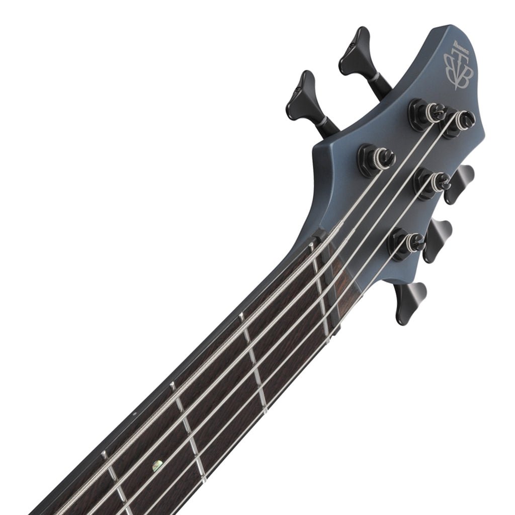 Ibanez BTB605MS Midnight Arctic Ocean Matte 5 String Electric Bass with Case Bass Guitars Sky Music