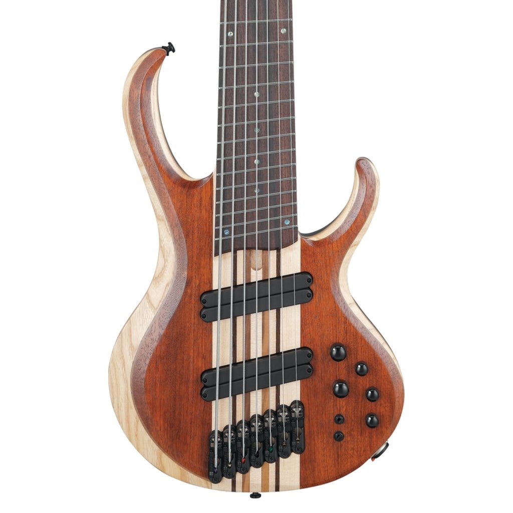 Ibanez BTB7MSNML 7 String Electric Bass Guitar Natural Mocha Low Gloss Bass Guitars Sky Music