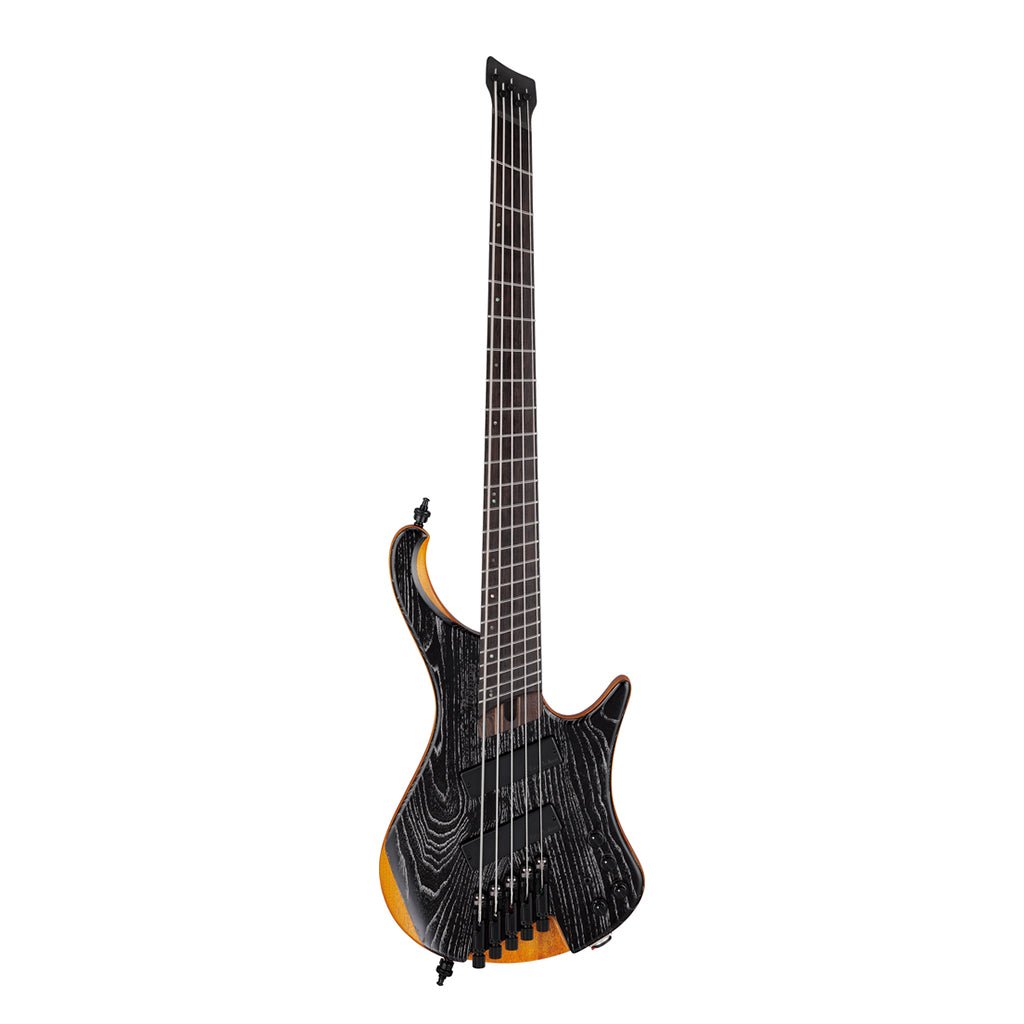 Ibanez EHB1135MS Silver Wave Black Low Gloss 5 String Electric Bass with Gig bag Bass Guitars Sky Music