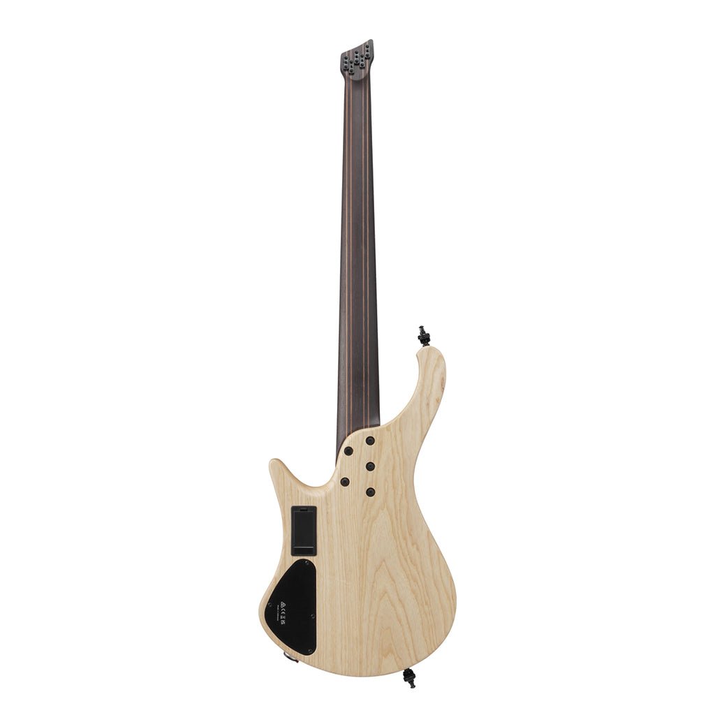 Ibanez EHB1675MS 5-String Bass with Fishman Fluence Pickups and Gig Bag - Natural Flat Bass Guitars Sky Music