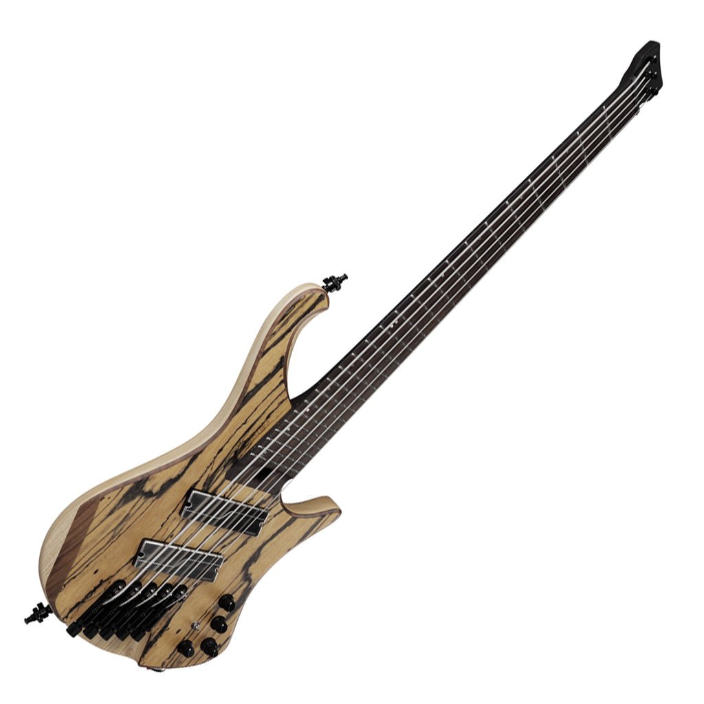 Ibanez EHB1675MS 5-String Bass with Fishman Fluence Pickups and Gig Bag - Natural Flat Bass Guitars Sky Music
