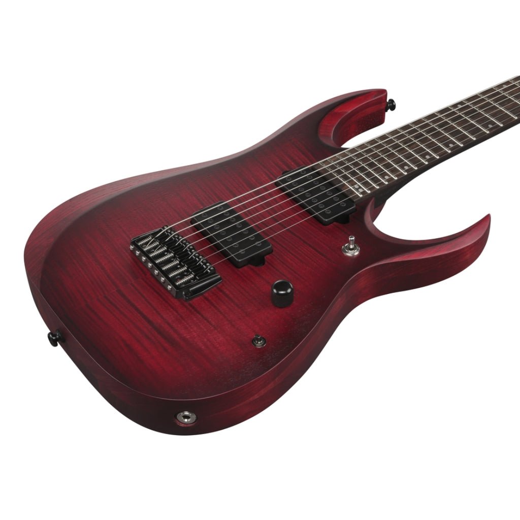 Ibanez RGD721FA 7-String Electric Guitar - Stained Wine Red Burst Flat Electric Guitars Sky Music