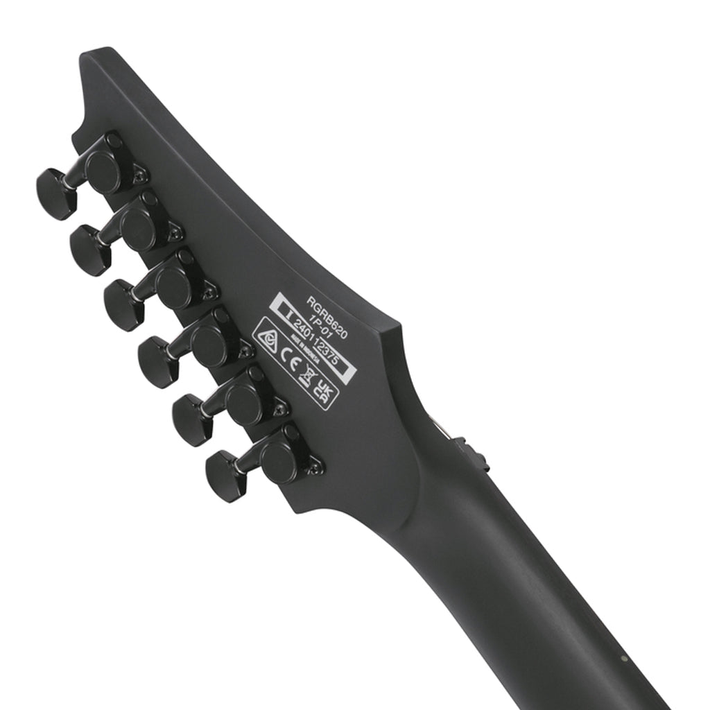 Ibanez RGRB620 Nyatoh Body with Ebony Fretboard - Black Flat Electric Guitars Sky Music