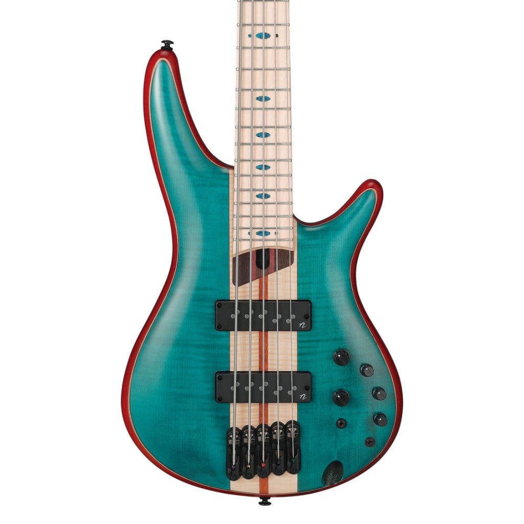 Ibanez SR1425BCGL 5 String Electric Bass Guitar Caribbean Green Low Gloss Bass Guitars Sky Music