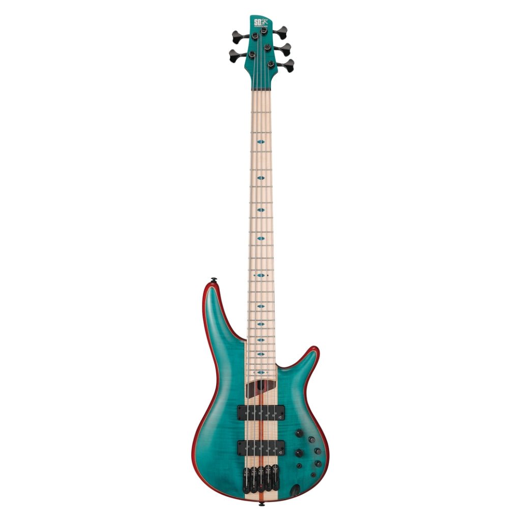 Ibanez SR1425BCGL 5 String Electric Bass Guitar Caribbean Green Low Gloss Bass Guitars Sky Music