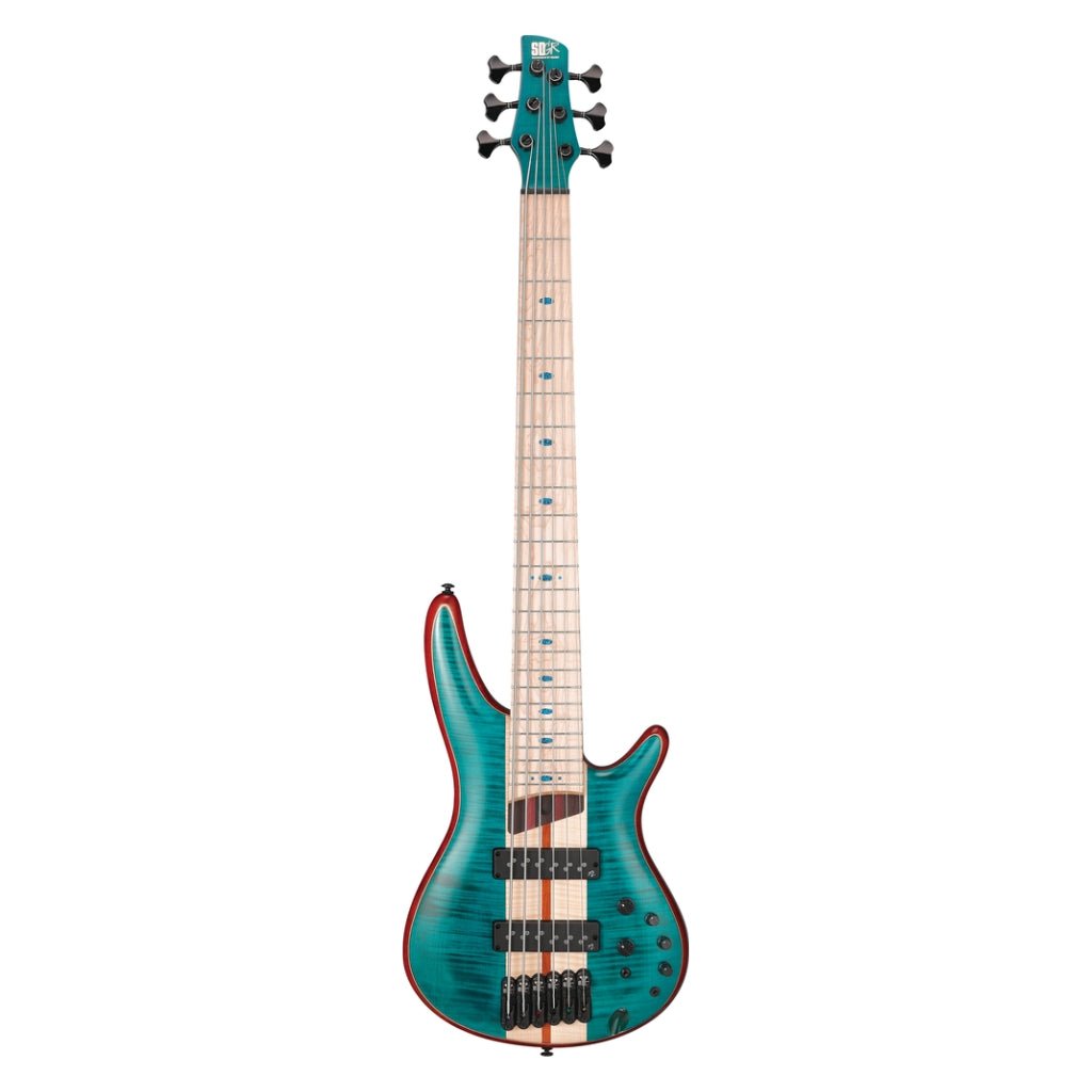 Ibanez SR1426BCGL 6 String Electric Bass Guitar Caribbean Green Low Gloss Bass Guitars Sky Music