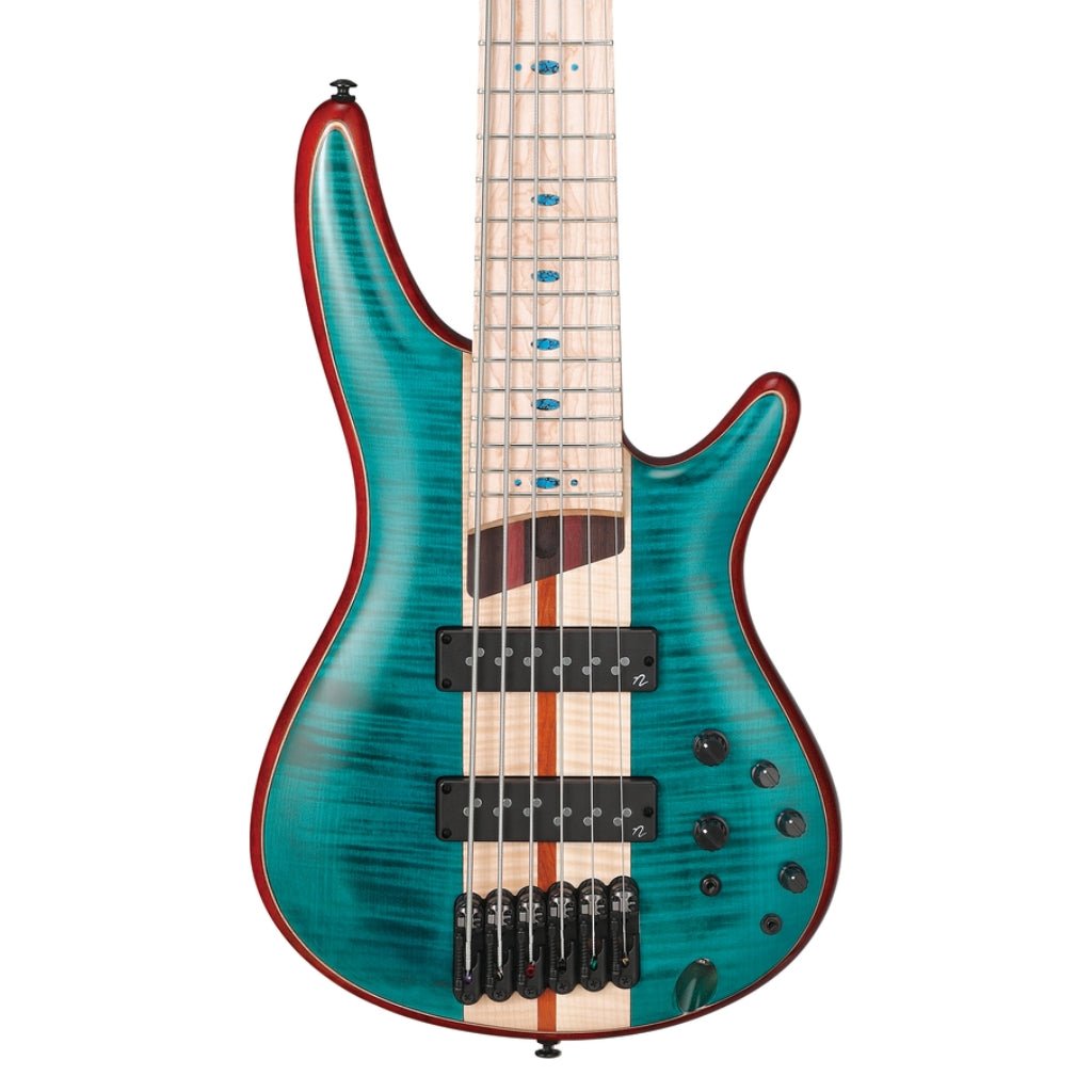 Ibanez SR1426BCGL 6 String Electric Bass Guitar Caribbean Green Low Gloss Bass Guitars Sky Music