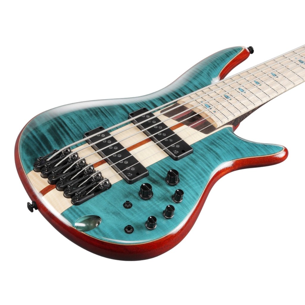 Ibanez SR1426BCGL 6 String Electric Bass Guitar Caribbean Green Low Gloss Bass Guitars Sky Music