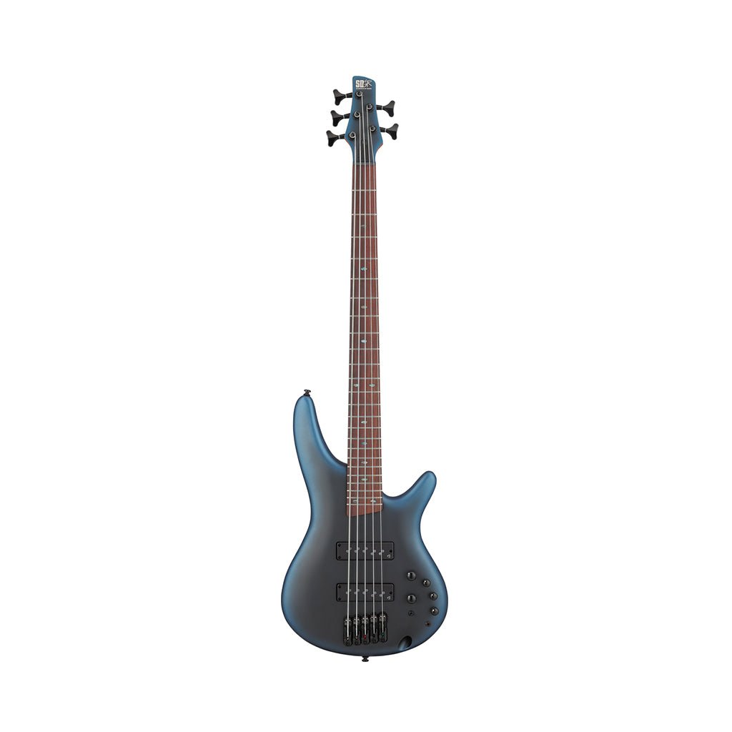 Ibanez SR505N 5-String Electric Bass Nordstrand Pickups - Midnight Arctic Ocean Matte Bass Guitars Sky Music