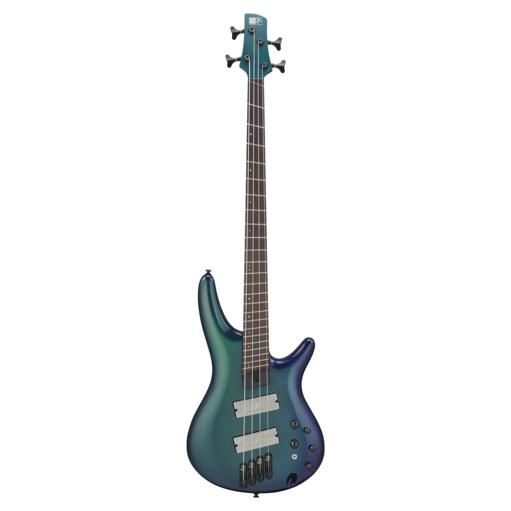 Ibanez SRMS720BCM 4 String Electric Bass Guitar Blue Chameleon Bass Guitars Sky Music