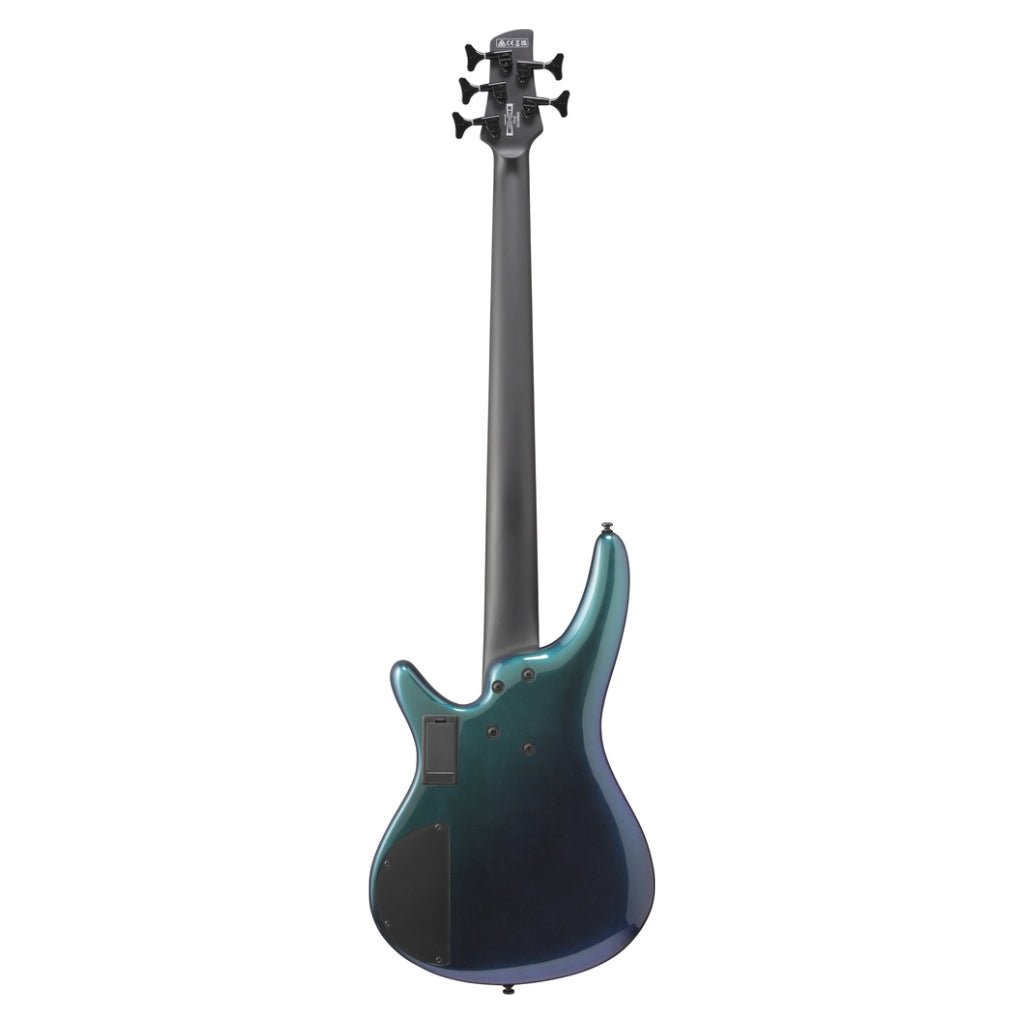 Ibanez SRMS725BCM 5 String Electric Bass Guitar Blue Chameleon Bass Guitars Sky Music