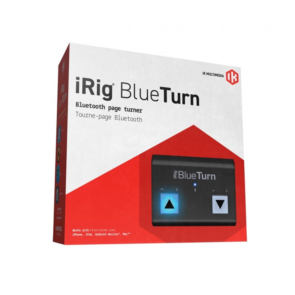 IK iRig BlueTurn - Backlit Compact Bluetooth Page Turner ACCESSORIES Sky Music
