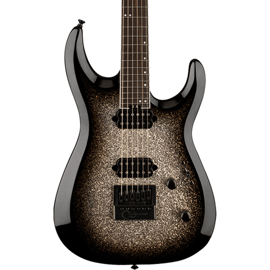 Jackson Pro Plus Series DK Modern EVTN6, Ebony Fingerboard, Silver Sparkle