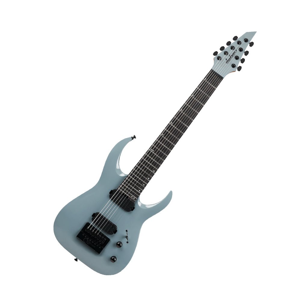 Jackson ET8 Pro Plus Series Signature Misha Mansoor Juggernaut 8-String Electric Guitar - Nardo Gray Electric Guitars Sky Music