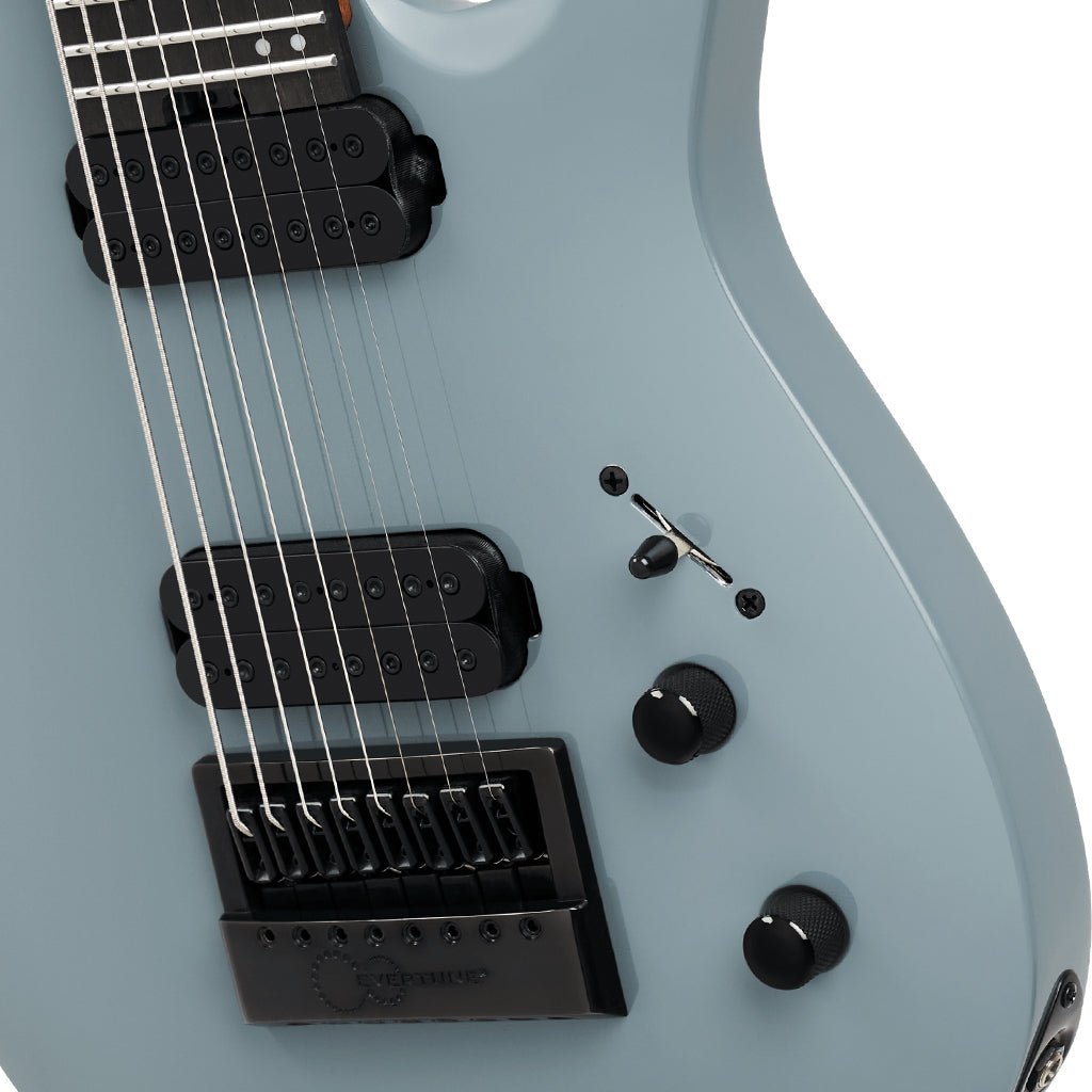 Jackson ET8 Pro Plus Series Signature Misha Mansoor Juggernaut 8-String Electric Guitar - Nardo Gray Electric Guitars Sky Music