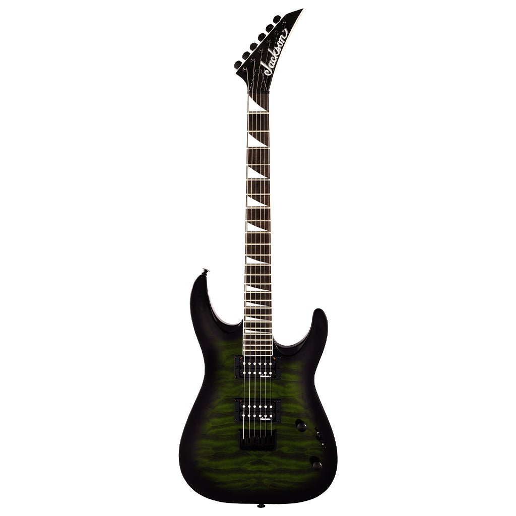 Jackson JS Series Dinky Arch Top JS32Q DKA HT Electric Guitar - Transparent Green Burst, Amaranth Fingerboard Electric Guitars Sky Music