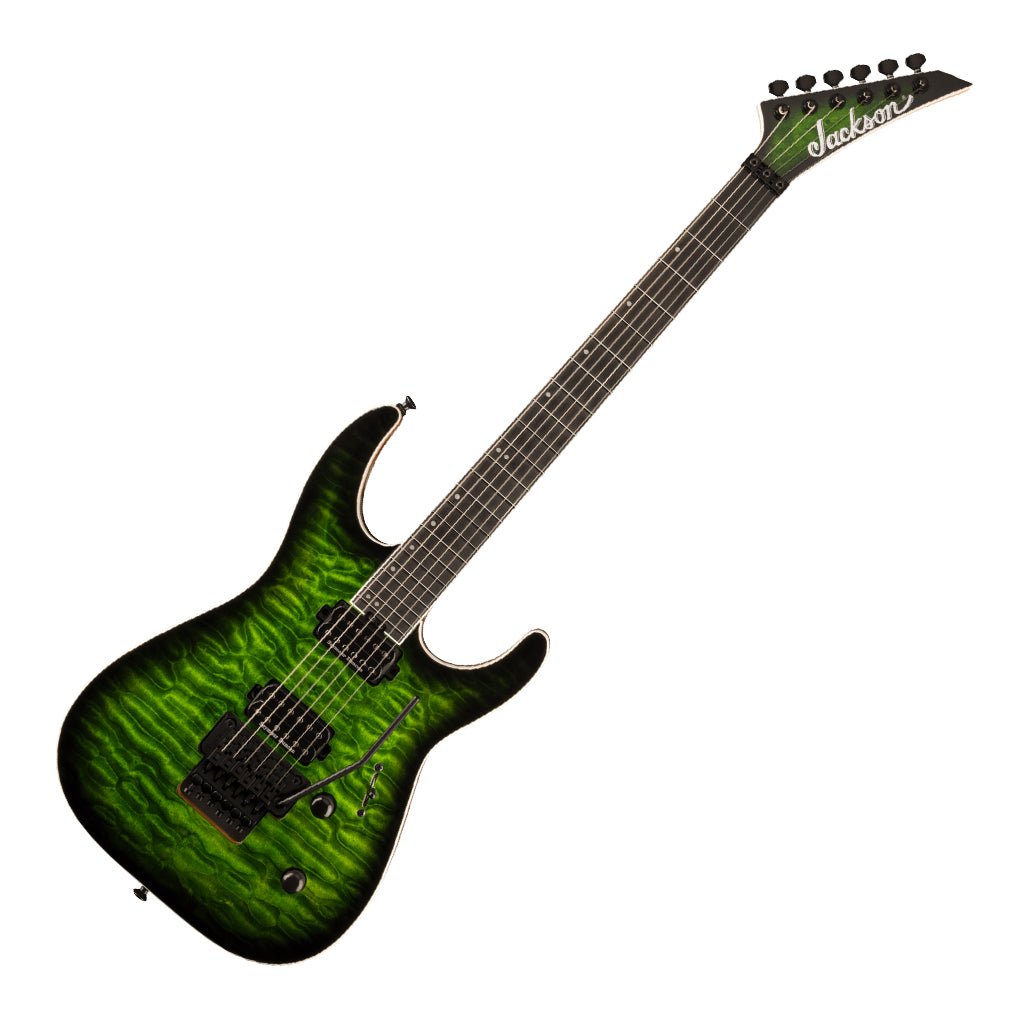 Jackson Pro Plus Series Dinky DKAQ in Emerald Green Electric Guitars Sky Music
