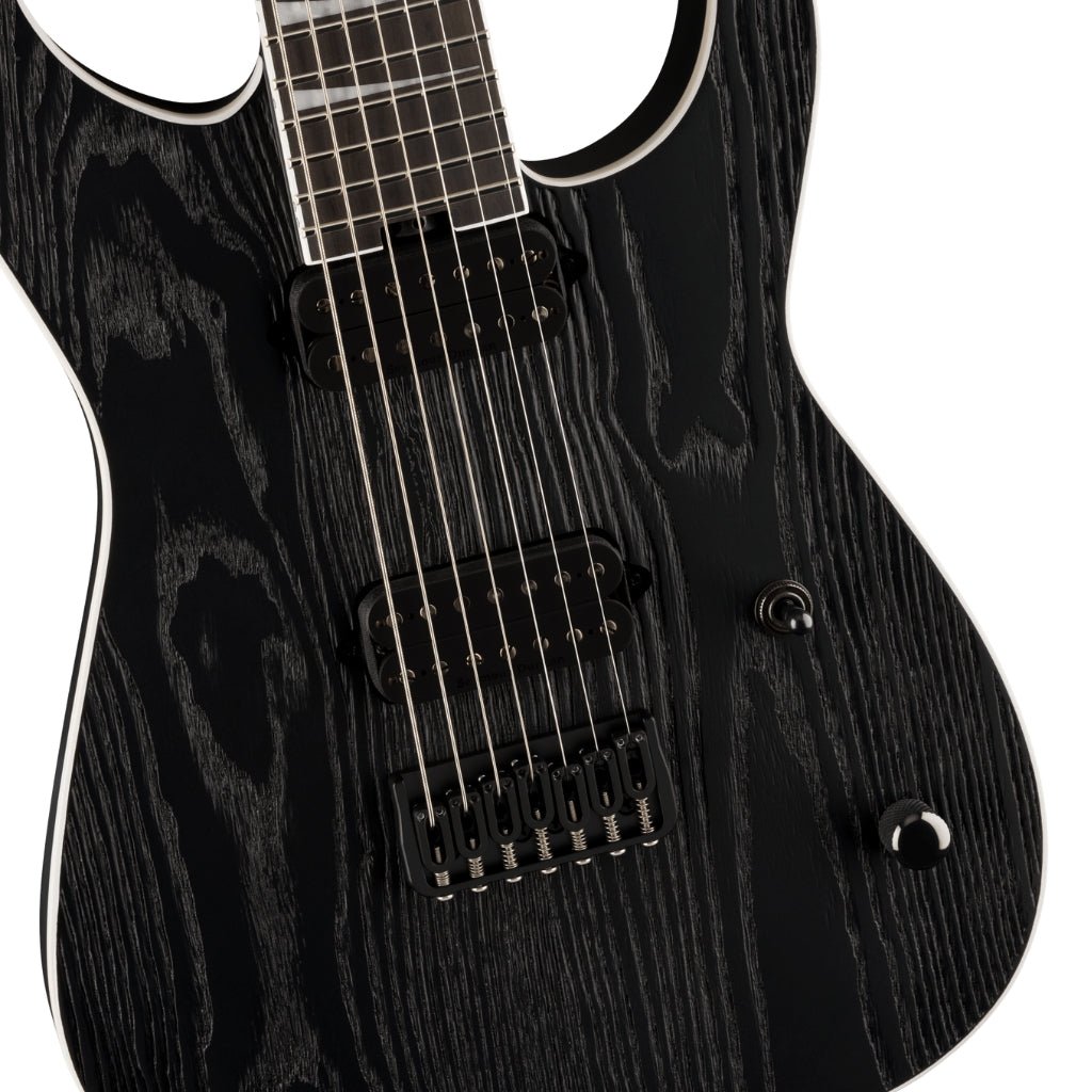 Jackson Pro Series Signature Jeff Loomis Soloist™ SL7 HT with Ebony Fingerboard - Black Ash Electric Guitars Sky Music