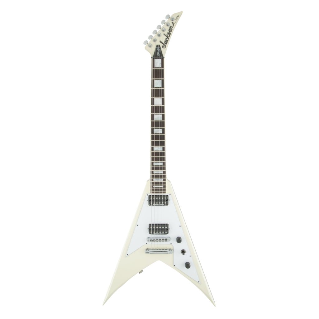 Jackson USA Signature Scott Ian King V™ KVT, Rosewood Fingerboard, Ivory Electric Guitars Sky Music