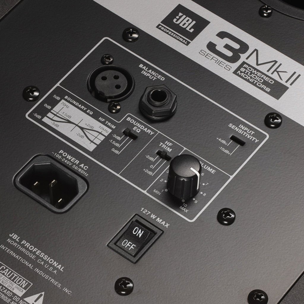 JBL LSR306MKII Studio Monitor - 6.5" Two-Way Powered Bi-Amp Studio Monitor Speaker Single Studio Monitors Sky Music