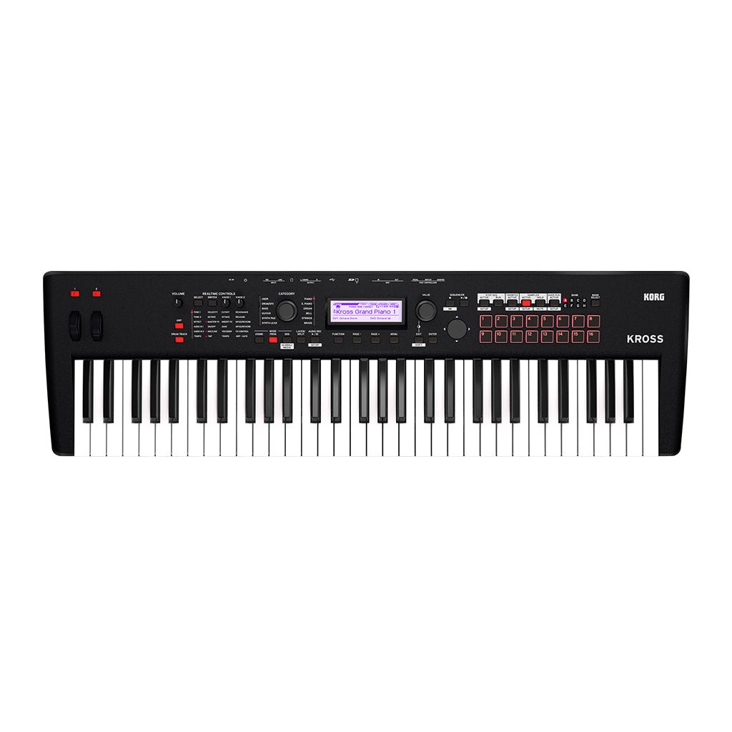 Korg Kross 2 61 Note Synth Black Synthesizers Sky Music