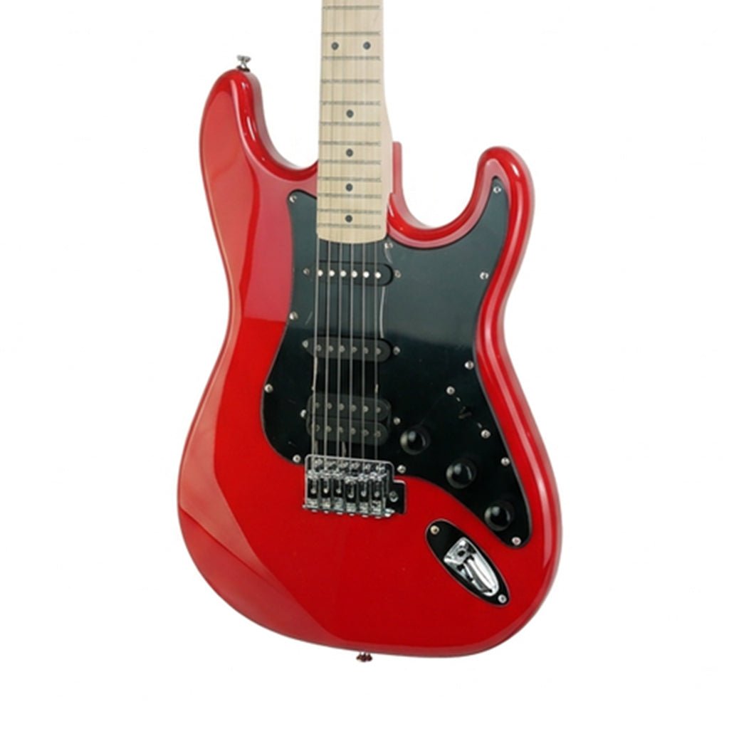 Kramer Focus VT-211S Electric Guitar - Red w/Black Guard Electric Guitars Sky Music
