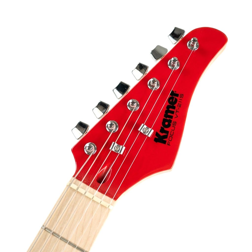 Kramer Focus VT-211S Electric Guitar - Red w/Black Guard Electric Guitars Sky Music