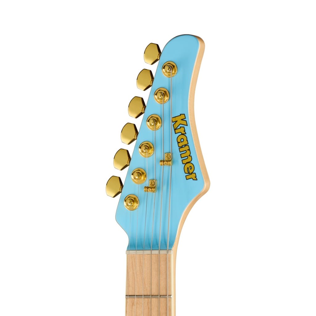 Kramer Malina Moye Pacer Deluxe Left-Handed Electric Guitar - Splash Blue Electric Guitars Sky Music