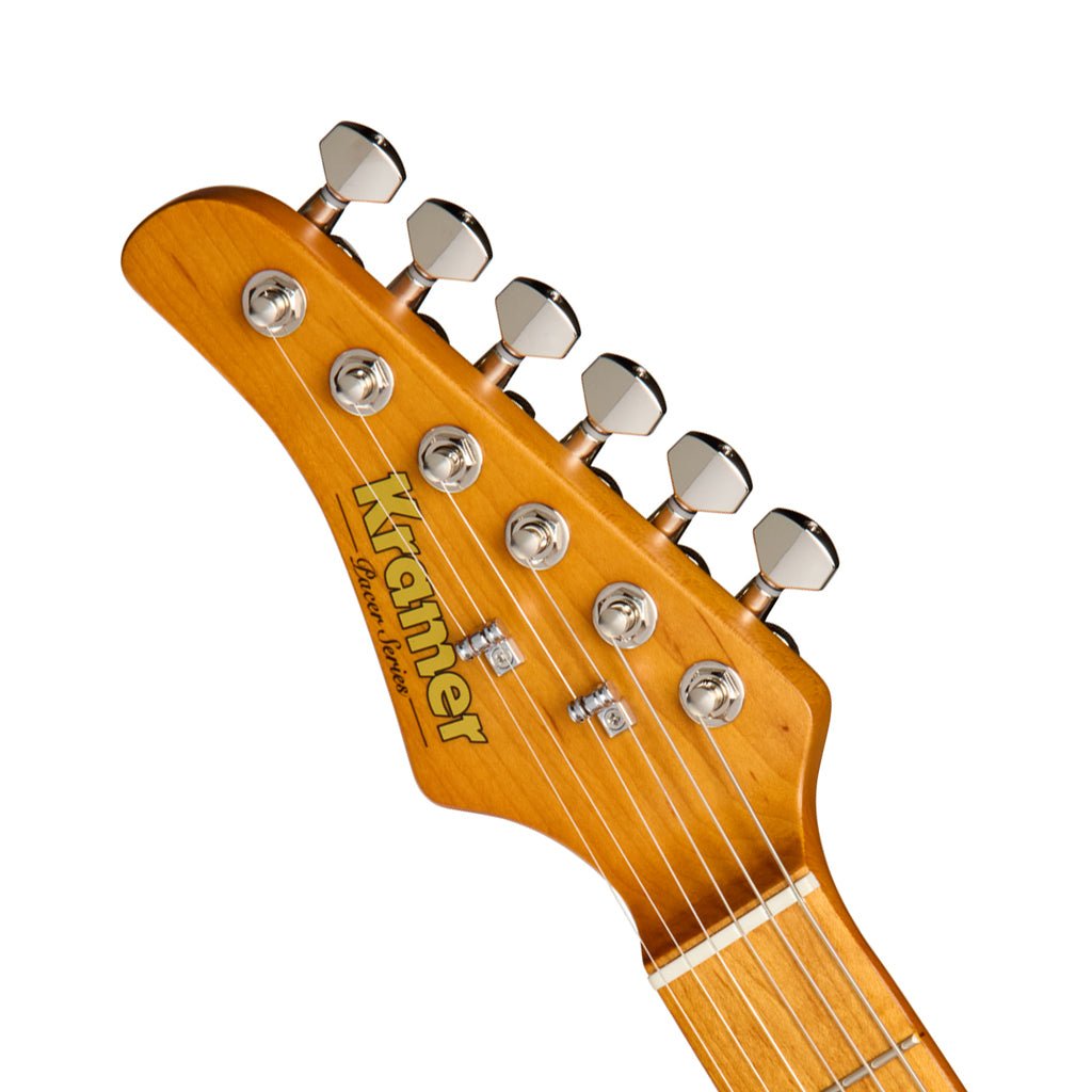 Kramer Pacer Deluxe GT Left Handed w/Premium Gig Bag - Intruder Black Electric Guitars Sky Music