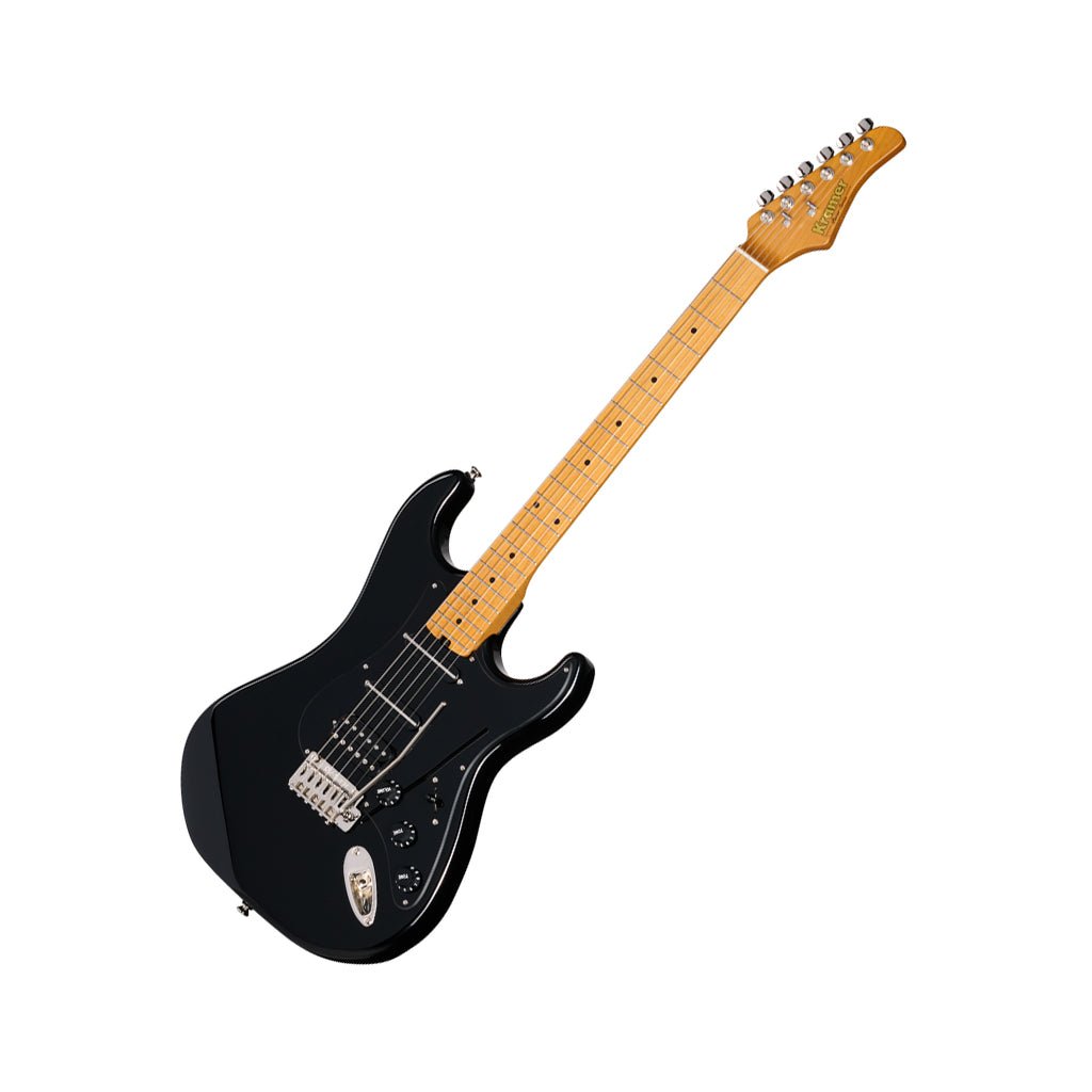 Kramer Pacer Deluxe GT w/Premium Gig Bag - Intruder Black Electric Guitars Sky Music