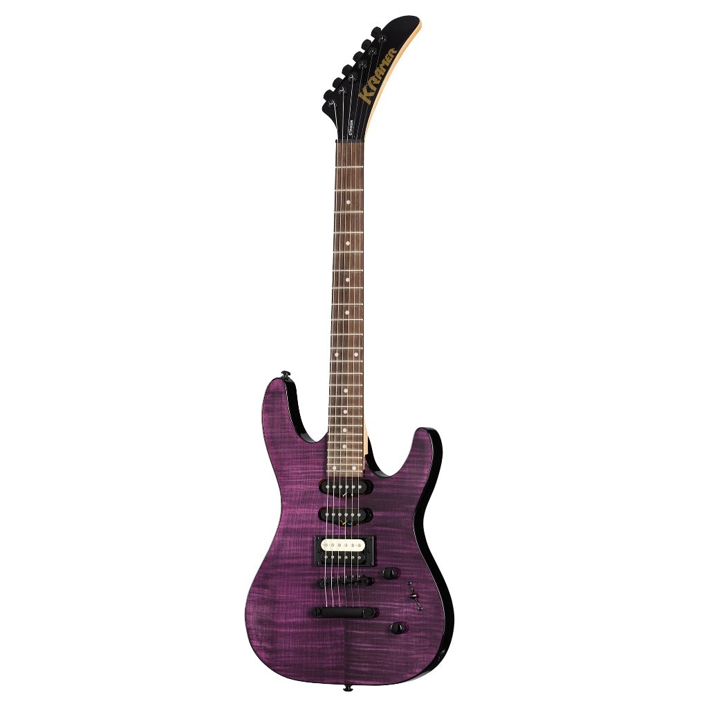 Kramer Striker Figured Stoptail Electric Guitar - Transparent Purple Electric Guitars Sky Music