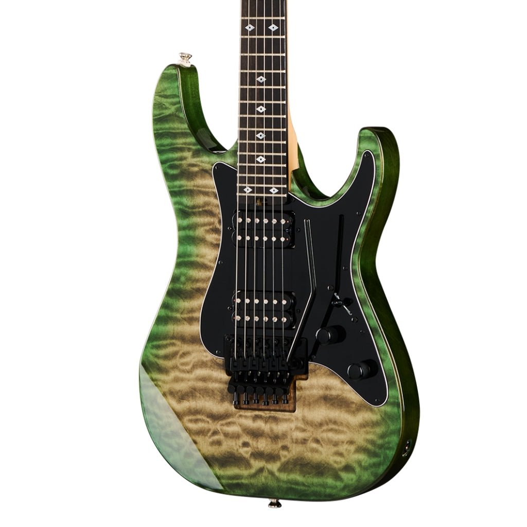 Kramer Volante Quilt HHFR Electric Guitar - Ultramarine Burst Electric Guitars Sky Music