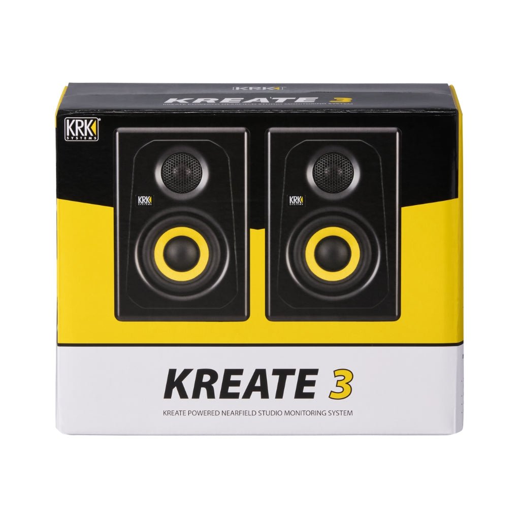 KRK Kreate 3 Active 3" Studio Reference Monitor - Pair Studio Monitors Sky Music