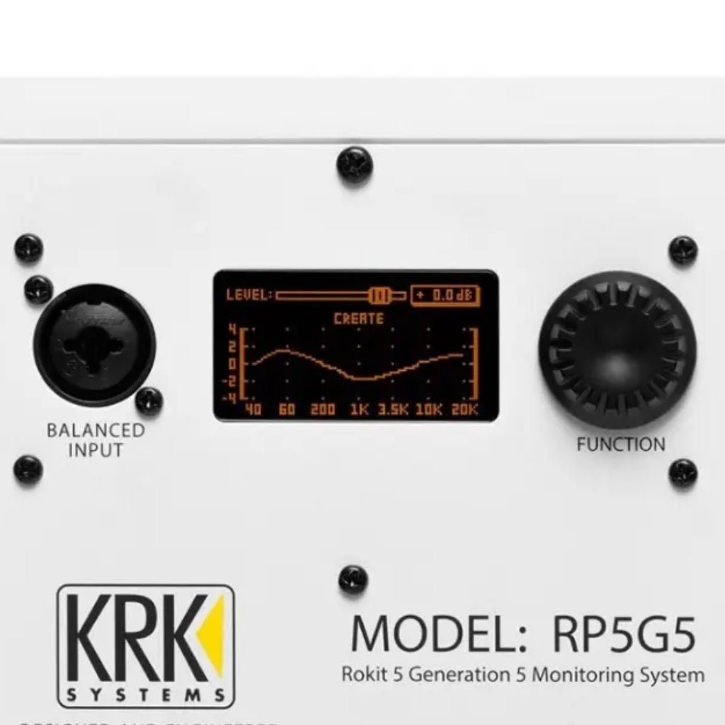 KRK ROKIT 5 G5 Powered Studio Monitor - White Studio Monitors Sky Music