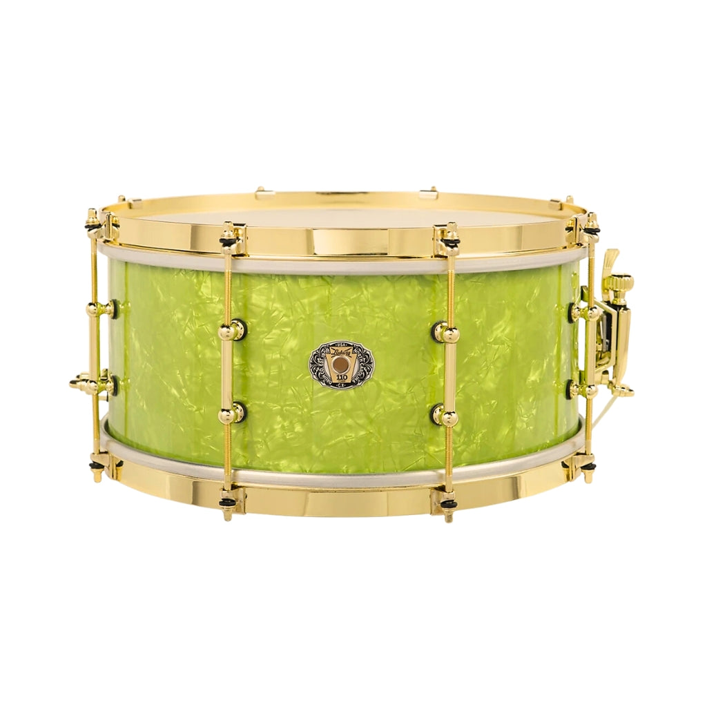 Ludwig - 110th Anniversary Classic Maple SNARE - Emerald Green Ripple with Brass HW