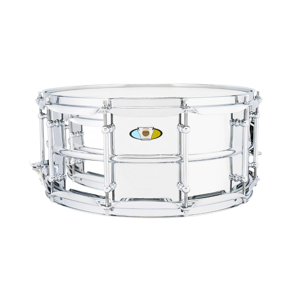 Ludwig - Supralite - Steel Snare 6.5" X 14" with P88i Throw Off