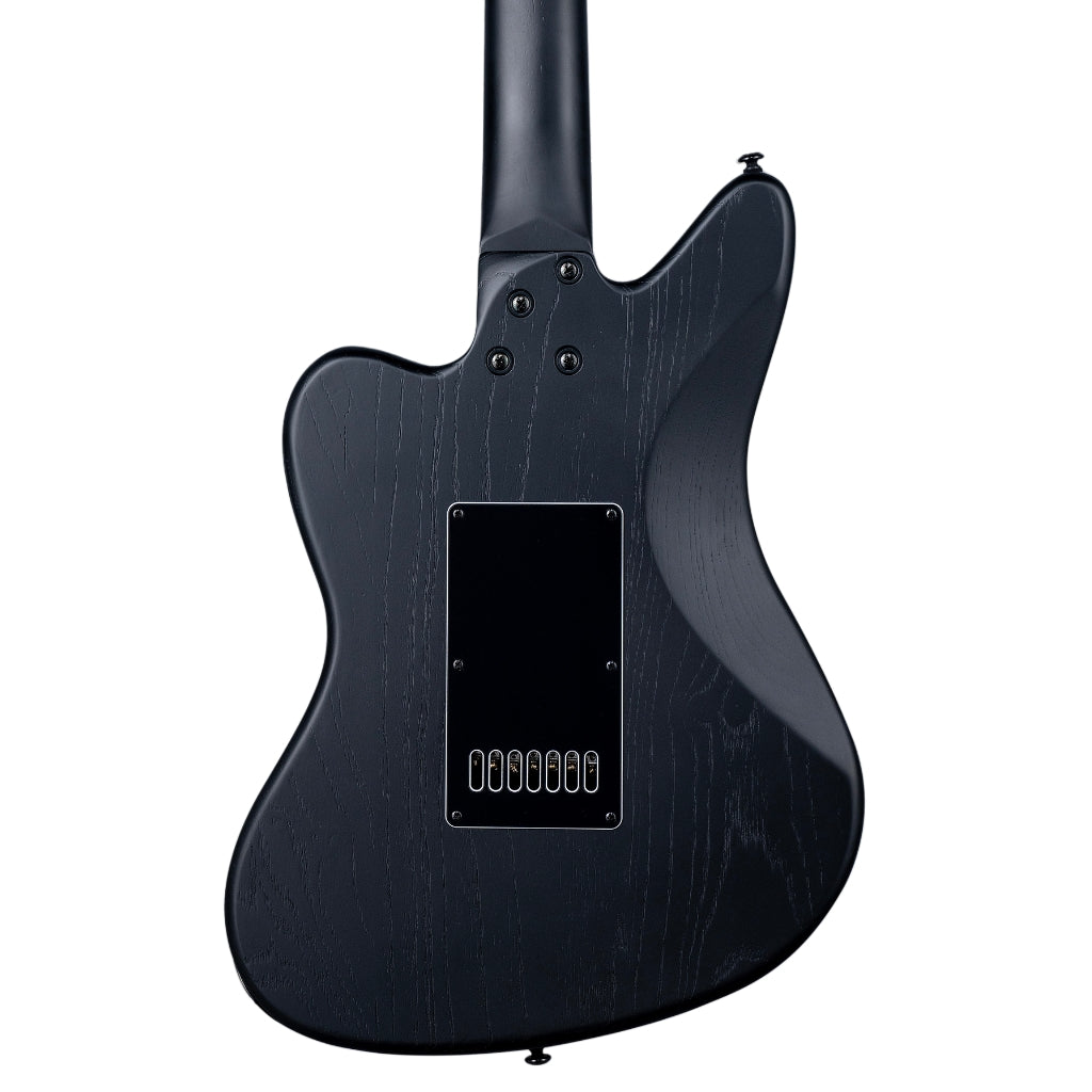 ESP LTD - Alex Wade AW-XJ7B Baritone Evertune Open Grain Electric Guitar - Black Satin