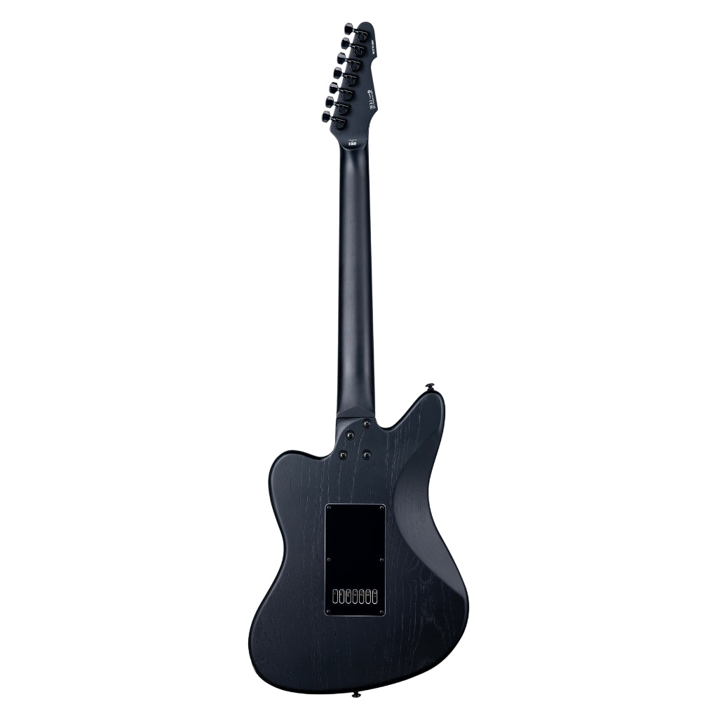 ESP LTD - Alex Wade AW-XJ7B Baritone Evertune Open Grain Electric Guitar - Black Satin