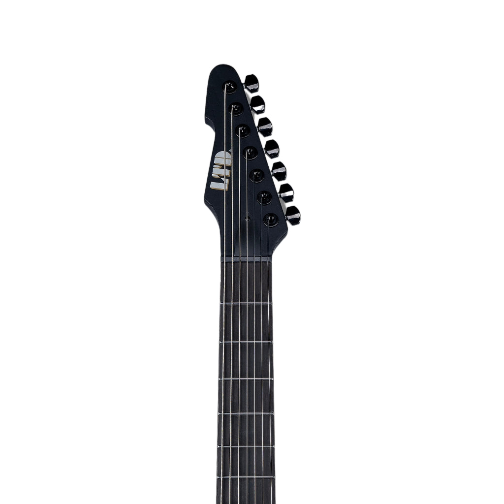 ESP LTD - Alex Wade AW-XJ7B Baritone Evertune Open Grain Electric Guitar - Black Satin