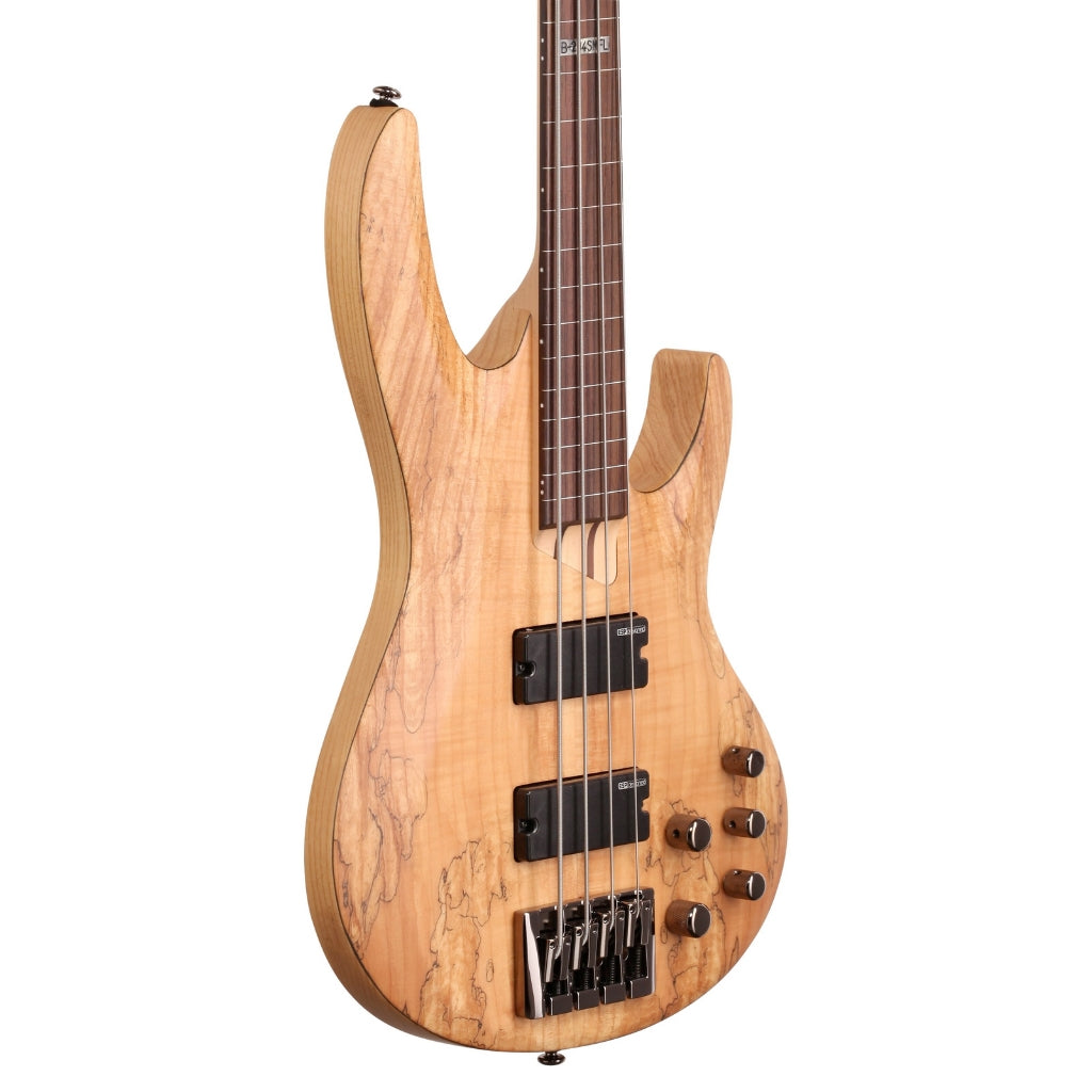 ESP LTD - B-204SM Fretless Bass Guitar - Natural Satin
