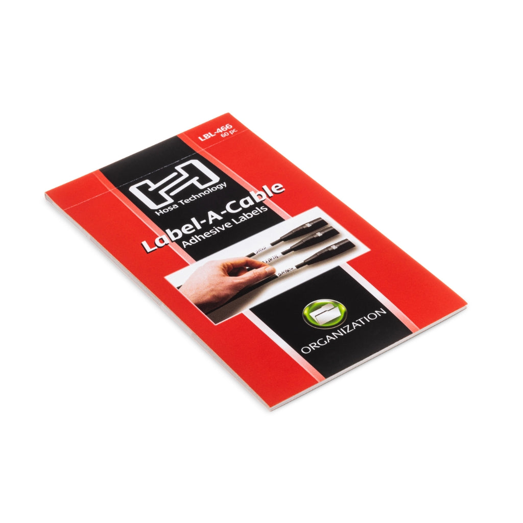 Hosa Technology - White Vinyl - Label-A-Cable Cable Labels