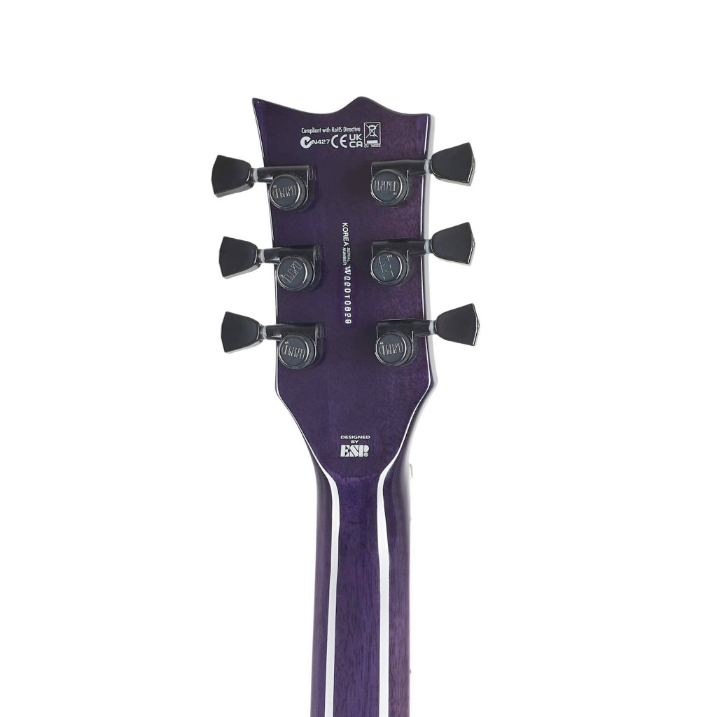 ESP LTD - EC-1000 Quilted Maple Electric Guitar - See Thru Purple