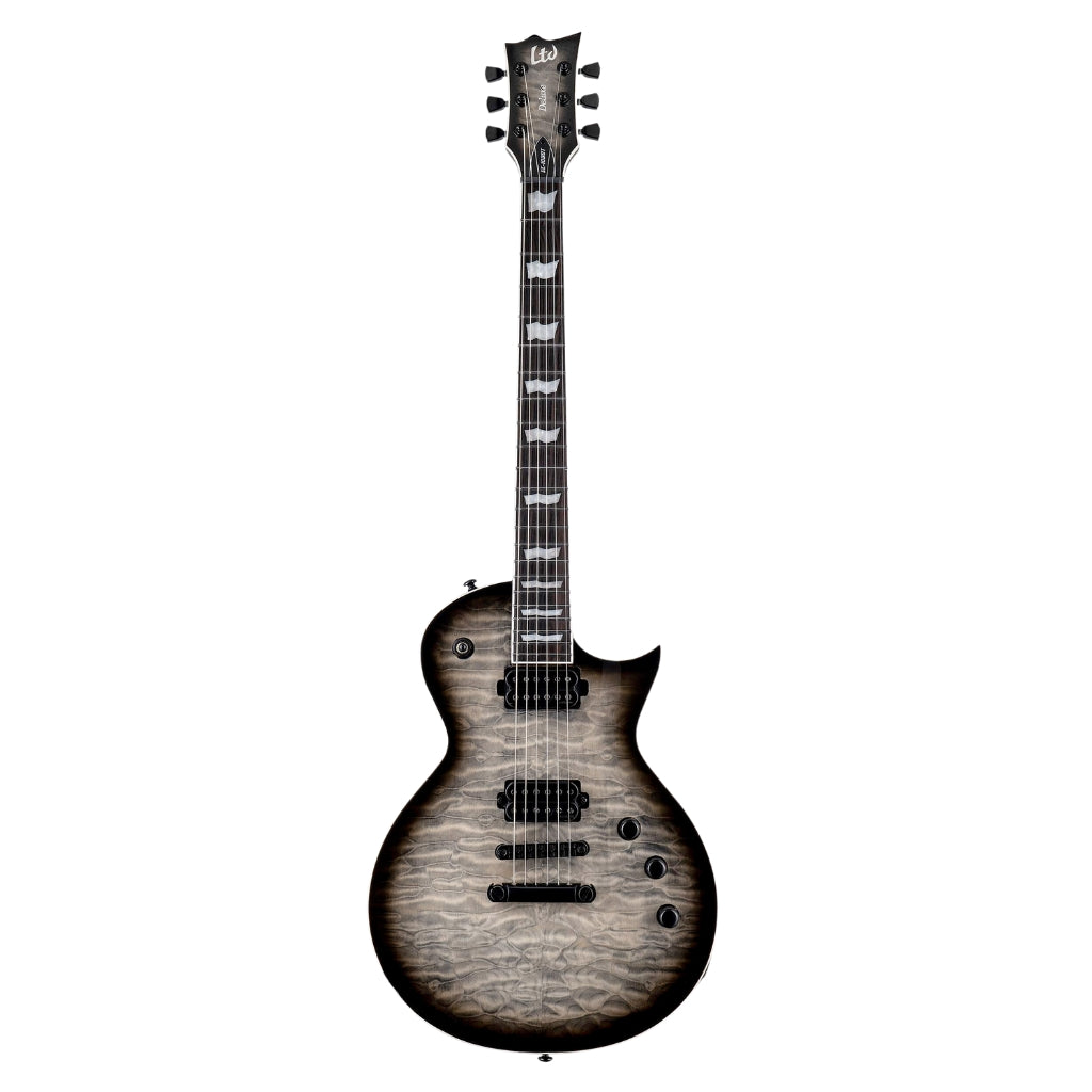 ESP LTD - EC-1000T Quilted Maple Electric Guitar - Charcoal Burst