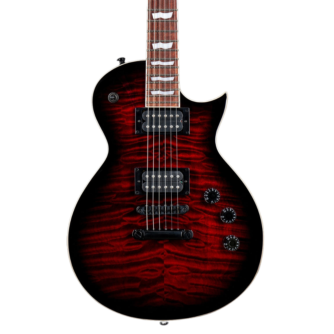 ESP LTD - EC-256QM Electric Guitar - See Thru Black Cherry Sunburst