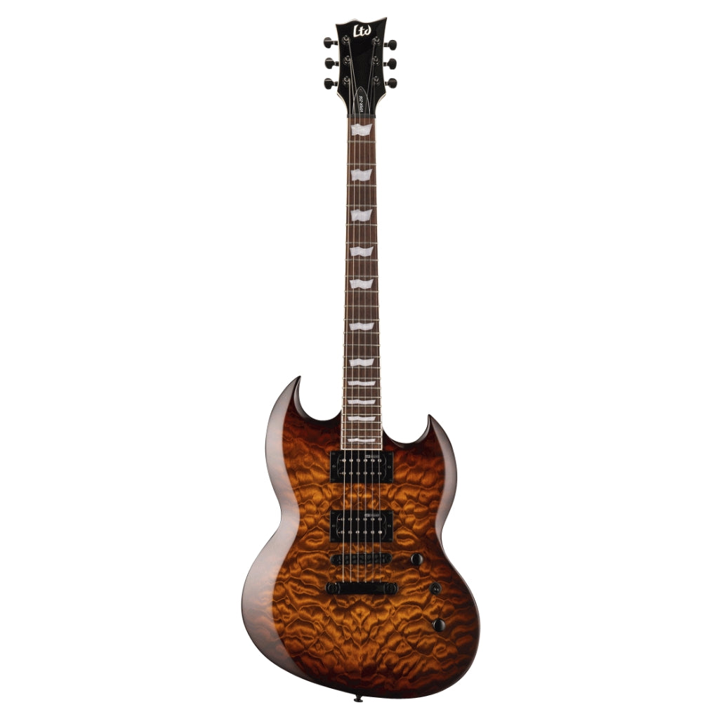ESP LTD Viper-256 Electric Guitar - Dark Brown Sunburst