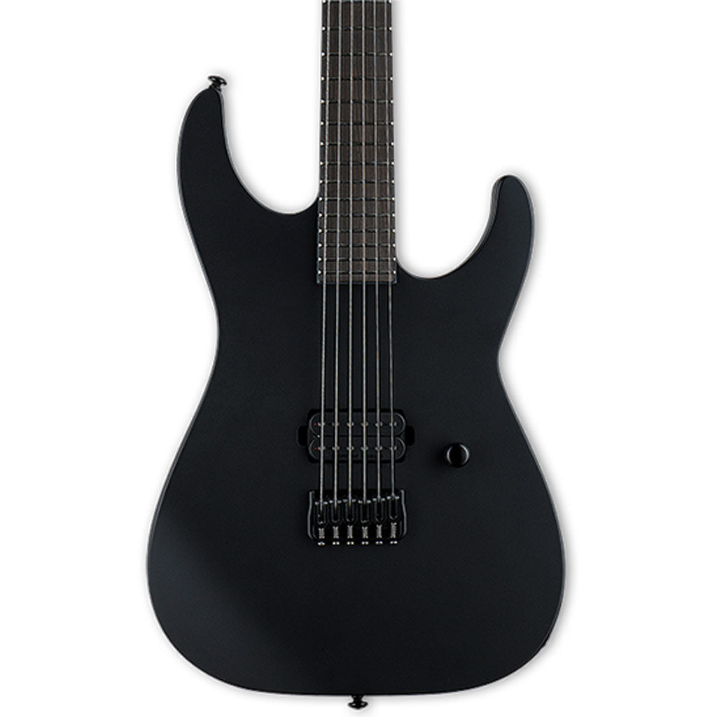 ESP LTD M-HT Black Metal Electric Guitar - Black Satin - LM-HTBKMBLKS