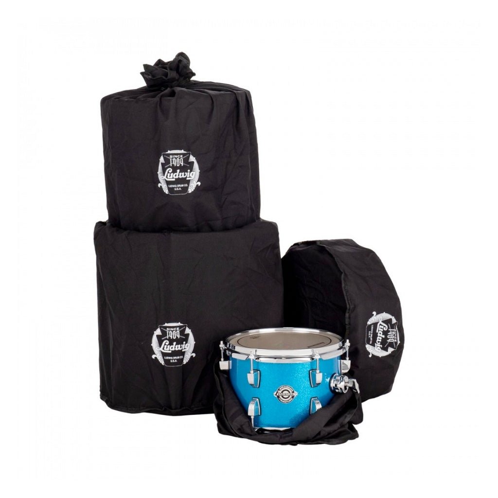 Ludwig Breakbeats 4-Piece Shell Pack - Blue Sparkle Acoustic Drums Sky Music