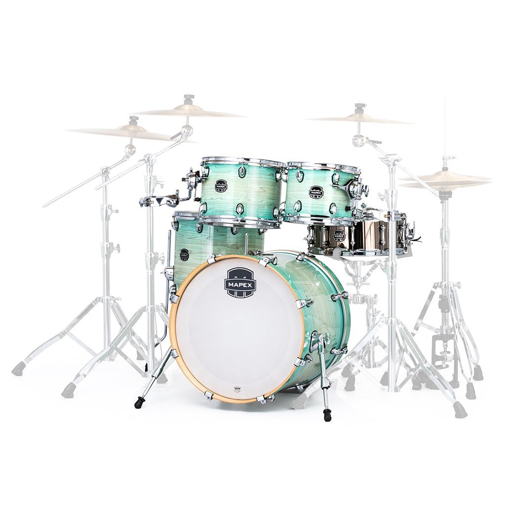 Mapex Armory 5-piece Fusion Shell Pack - Ultramarine Acoustic Drums Sky Music