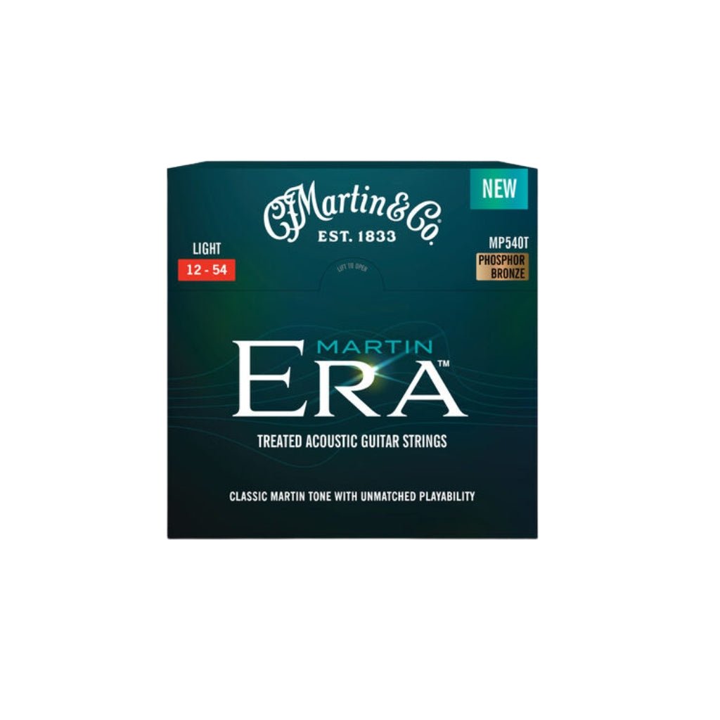 Martin Era Treated Acoustic Guitar Strings Phosphor Bronze - Light Fretted Instrument Strings Sky Music