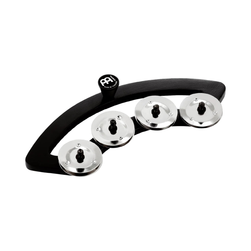 Meinl BBTA1-BK Backbeat Tambourine with Stainless Steel Jingles - For 10" - 12" Drums Percussion Sky Music